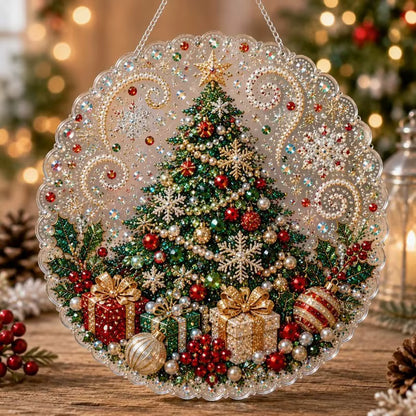 Cozy Christmas DIY Pearl & Gemstone Ornament