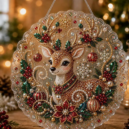 Cozy Christmas DIY Pearl & Gemstone Ornament