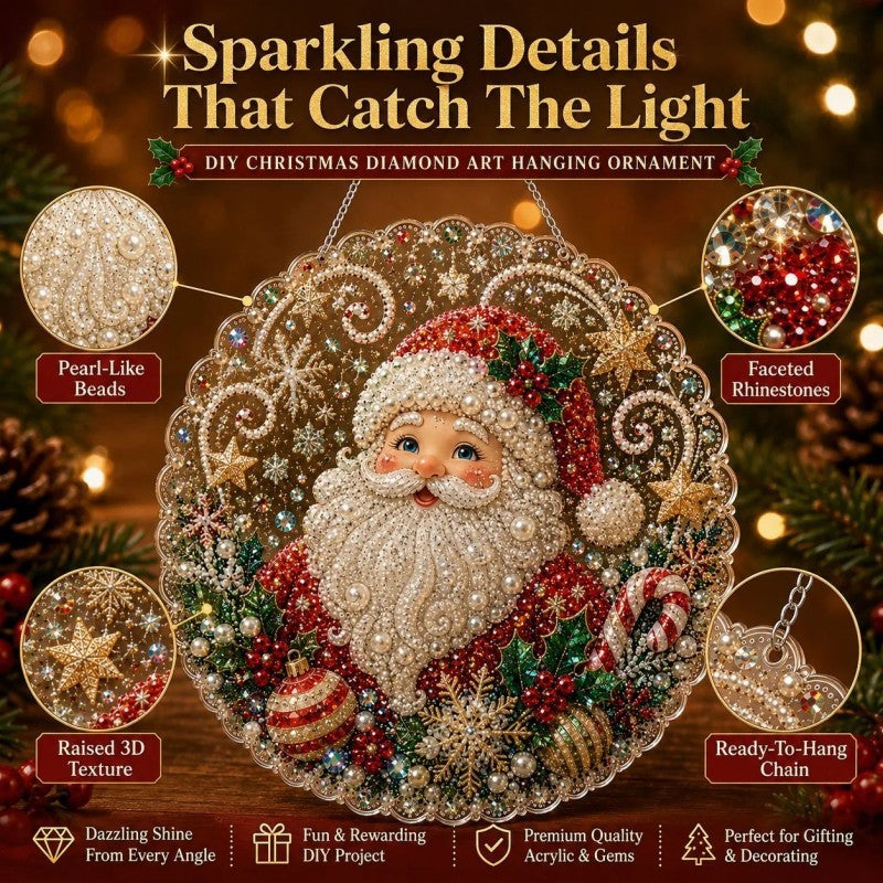 Cozy Christmas DIY Pearl & Gemstone Ornament
