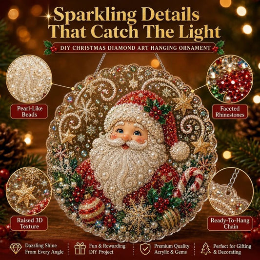 Cozy Christmas DIY Pearl & Gemstone Ornament