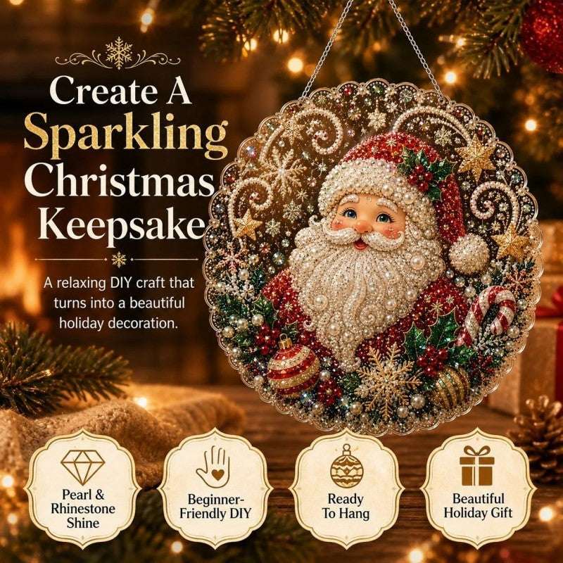 Cozy Christmas DIY Pearl & Gemstone Ornament