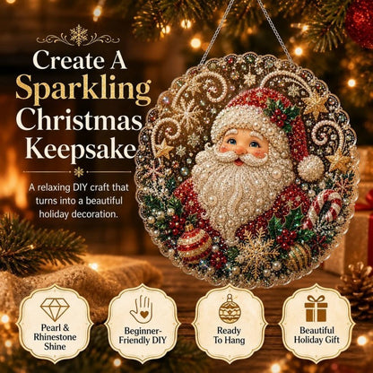 Cozy Christmas DIY Pearl & Gemstone Ornament