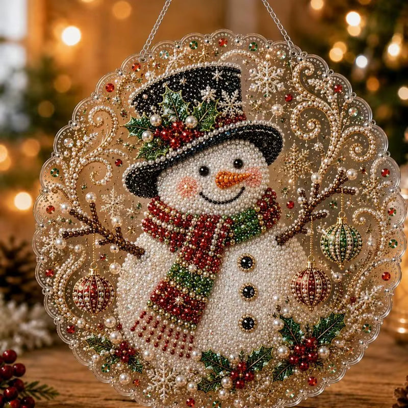 Cozy Christmas DIY Pearl & Gemstone Ornament