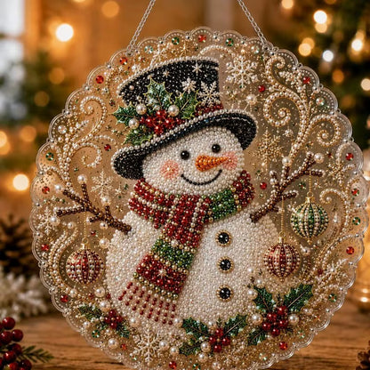 Cozy Christmas DIY Pearl & Gemstone Ornament